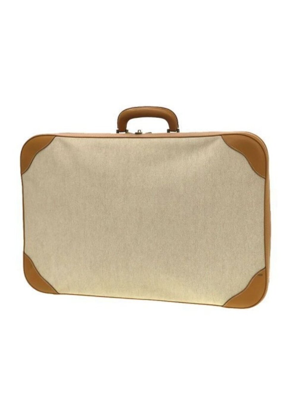 Hermes Vintage Trunk Travel Bags Beige